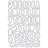 Sizzix Framelits 45PK Die Set - Fine Line Alpha 02 by 49 and Market