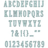 Sizzix Framelits 45PK Die Set - Fine Line Alpha 02 by 49 and Market