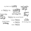 Sizzix Clear Stamps Set 19PK - Happy Everything Sentiment by Catherine Pooler
