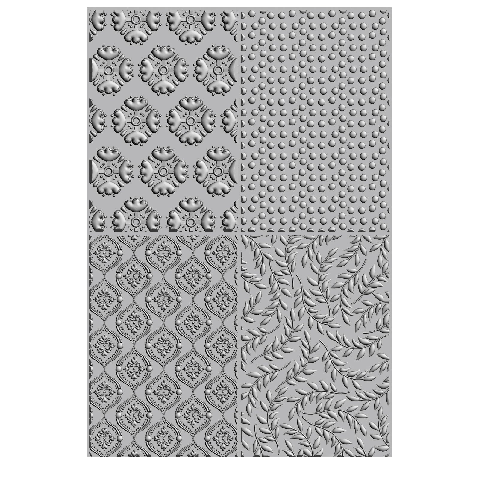 Debossing Patterns Sizzix 3-D Textured Impressions Embossing Folder - Posh Patterns by Ca ...
