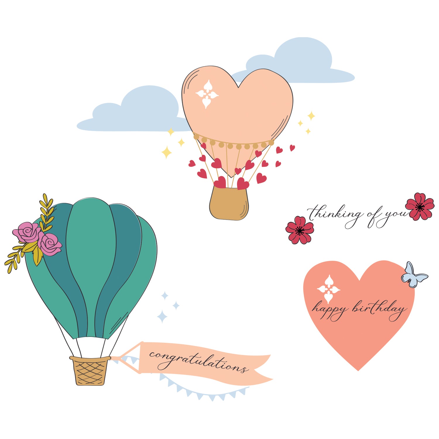 sizzix-a5-clear-stamps-set-30pk-up-and-away-by-catherine-pooler