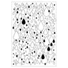 Sizzix A5 Clear Stamp Set w/2PK A6 Stencil - Drip, Drip, Drop by Stacey Park