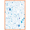 Sizzix A5 Clear Stamp Set w/2PK A6 Stencil - Drip, Drip, Drop by Stacey Park