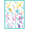 Sizzix A5 Clear Stamp Set w/2PK A6 Stencil - Drip, Drip, Drop by Stacey Park