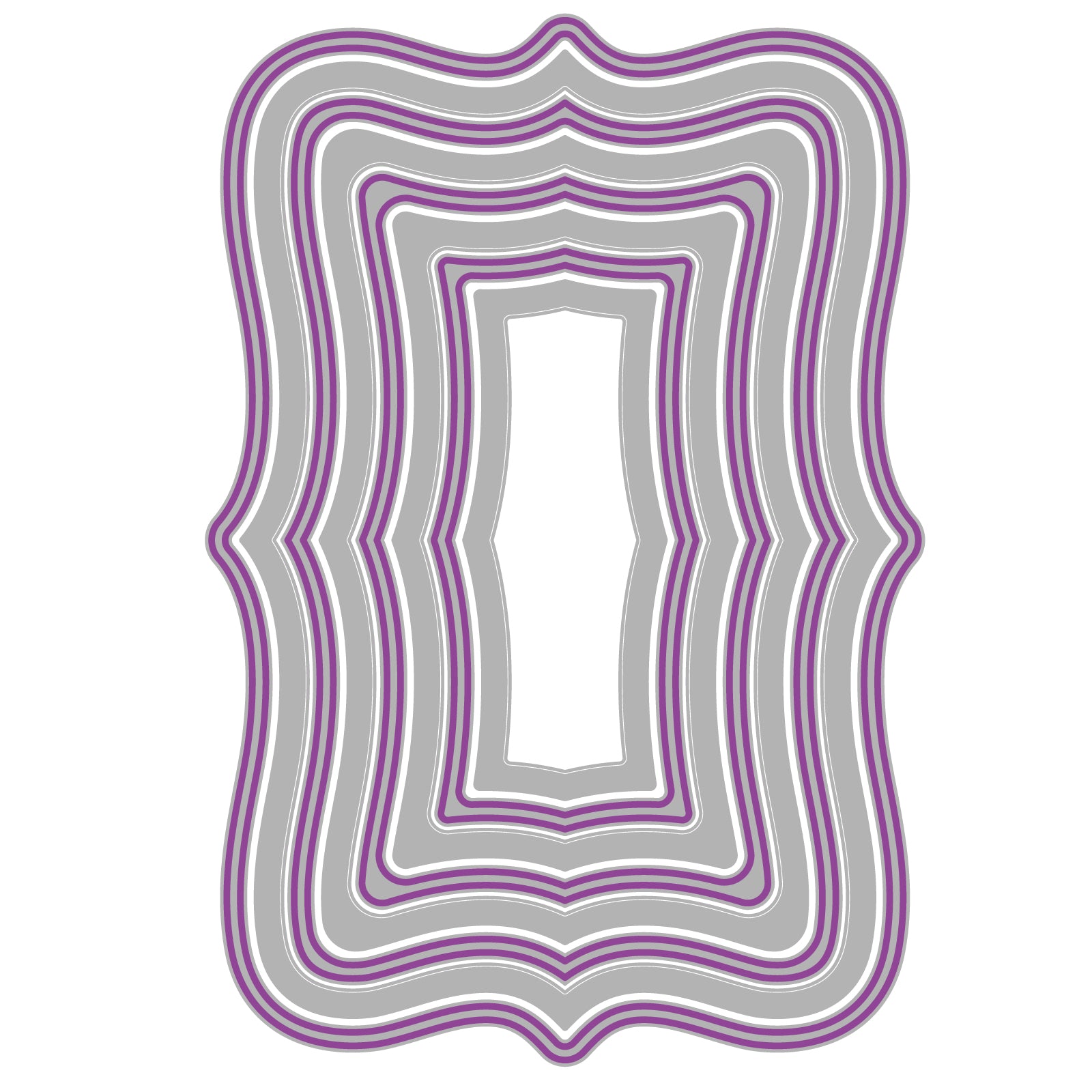 Sizzix Framelits Die Set 8PK - Fanciful Framelits Reversed, Doris