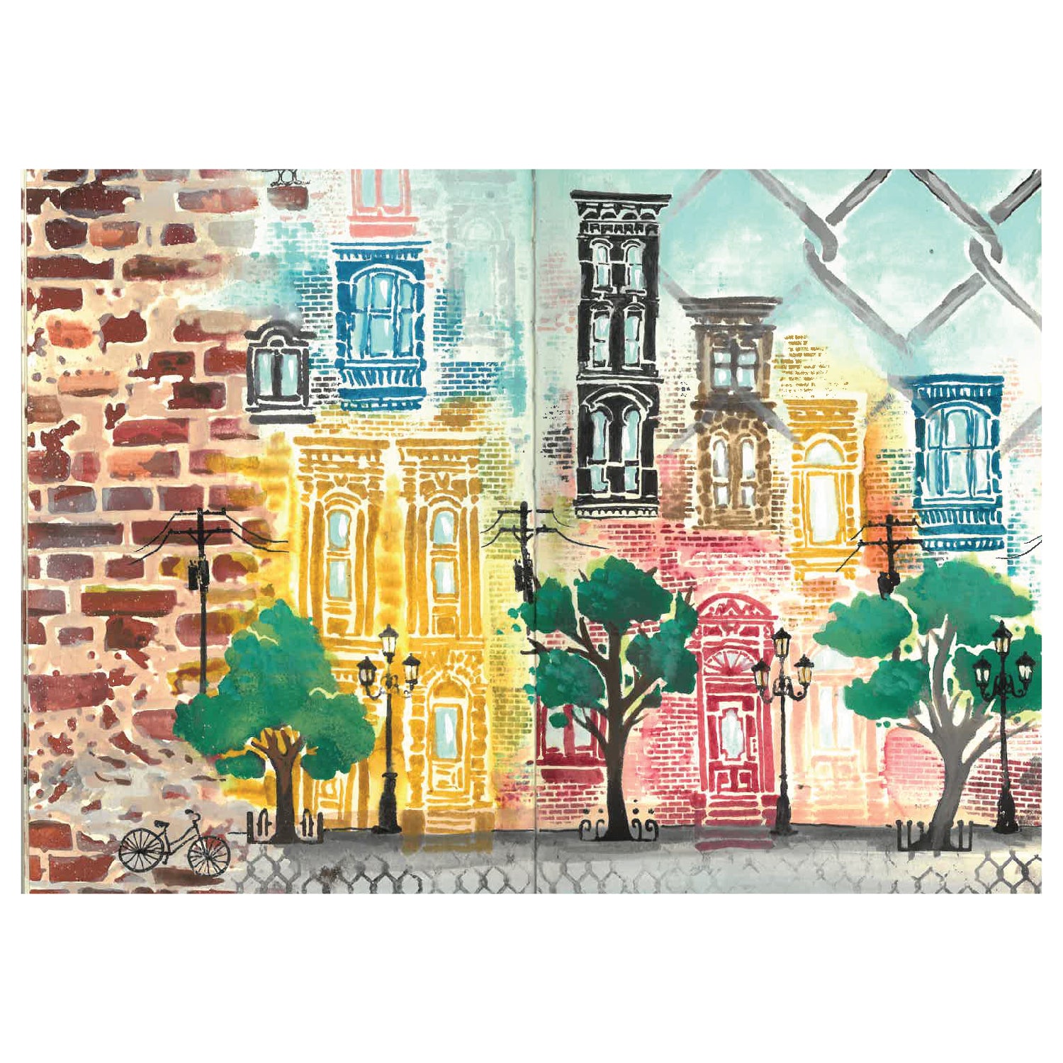 Sizzix Studio Clear Stamps Set 20PK w/3PK Stencils - City Life by