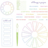 Sizzix A5 Clear Stamps Set 24PK - Swatch Cards by Eileen Hull