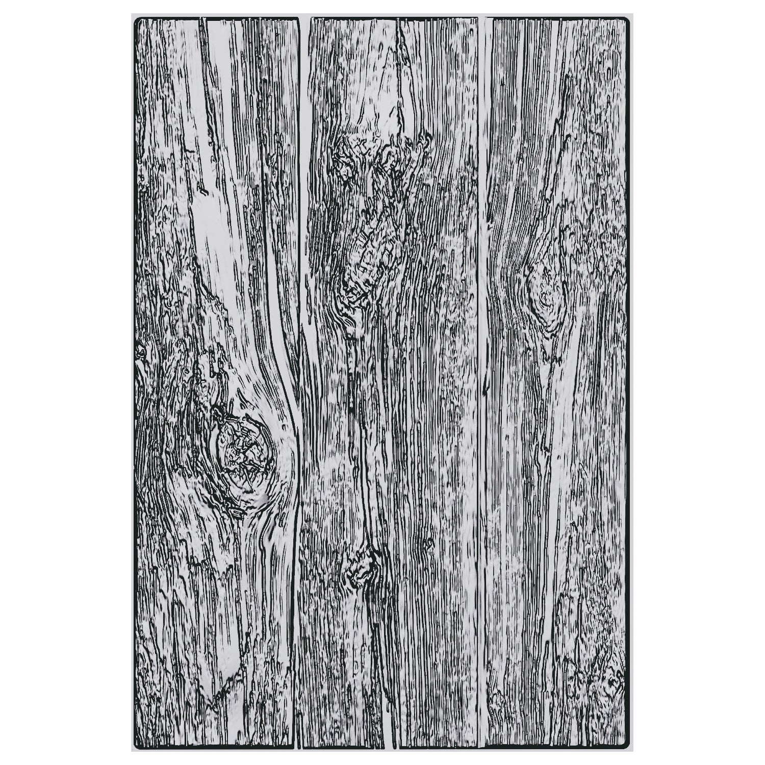 Sizzix 3-D Texture Fades Embossing Folder - Lumber Large/A5 by Tim