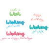 Sizzix Thinlits Die Set 14PK - Take Two’s, Wish Sentiment by Stacey Park