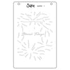 Sizzix A6 Stencil 4PK - A Wreath in Time by Stacey Park