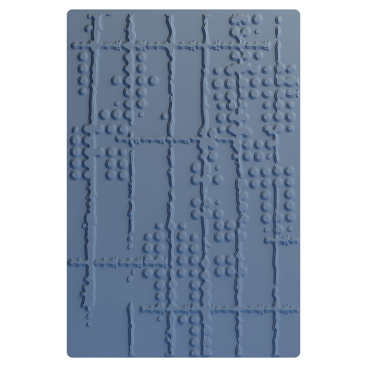 Sizzix Multi-Level Embossing Folder - Dot Matrix by Seth Apter