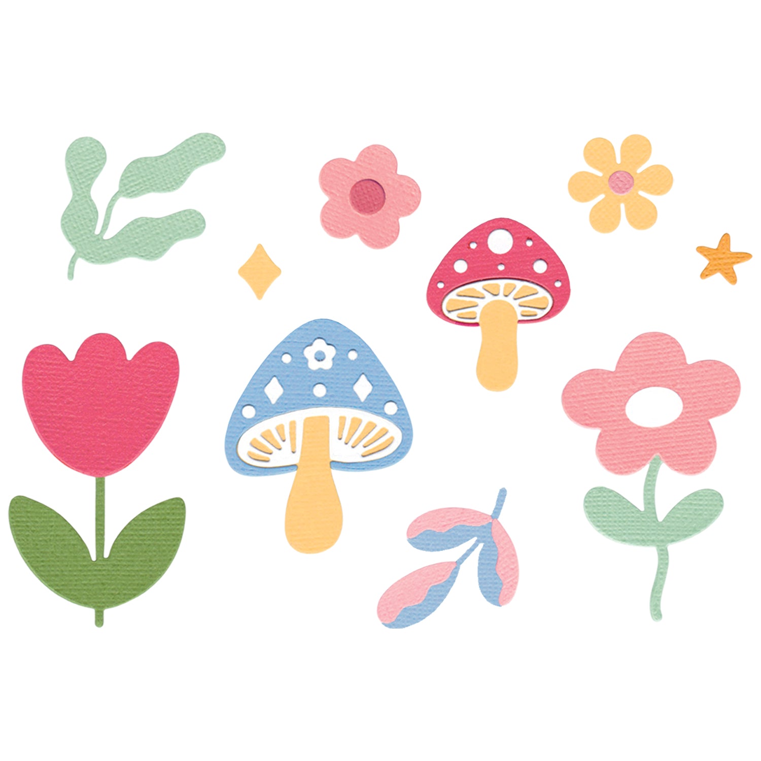 Sizzix Thinlits Die Set 24PK - Happy FloralsÂ by Letters by Shells