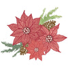 Sizzix Clear Stamps Set 16PK w/10PK Framelits - Poinsettia Trio by 49 and Market