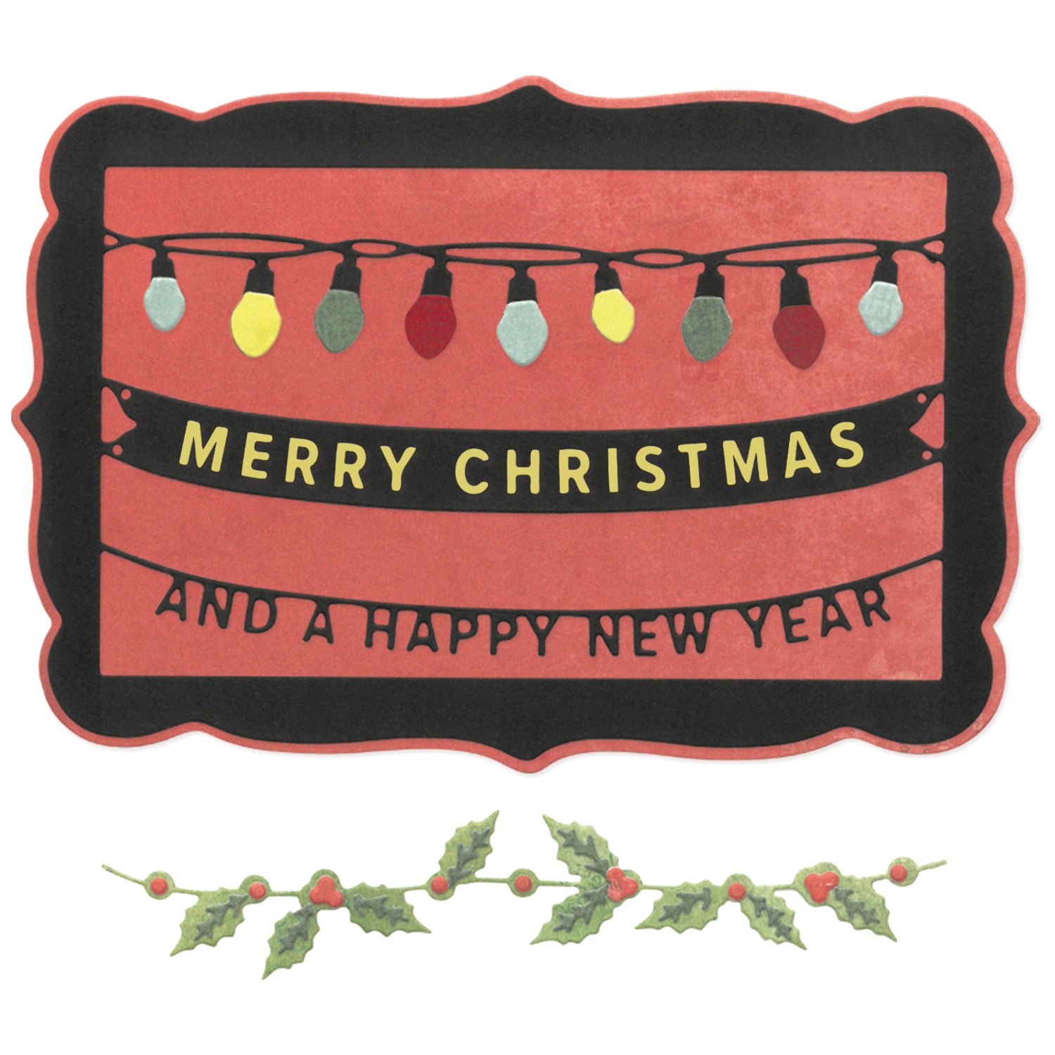 Sizzix Thinlits Die Set 15PK - Snap and Swap - Merry Christmas by