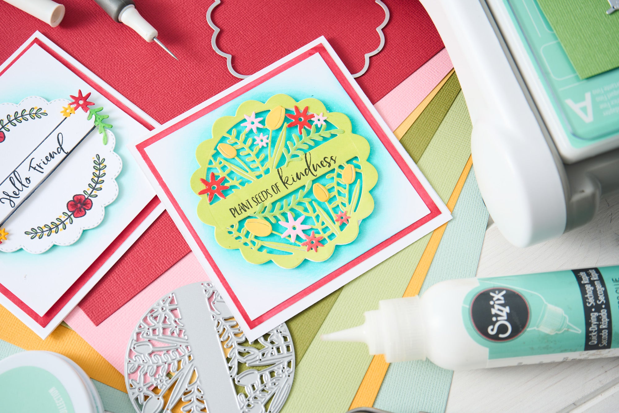 Sizzix Thinlits Die Set - 16 Basic Shapes For Card Making & Paper Crafts