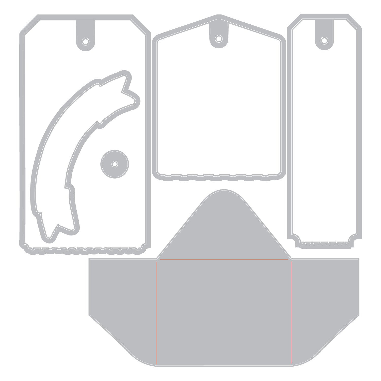 Sizzix Clear Stamps 6PK w/17PK Framelits Die - Tag It by 49 and