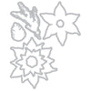 Sizzix Clear Stamps Set 16PK w/10PK Framelits - Poinsettia Trio by 49 and Market