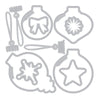 Sizzix Clear Stamps Set 19PK w/11PK Framelits - Baubles by 49 and Market