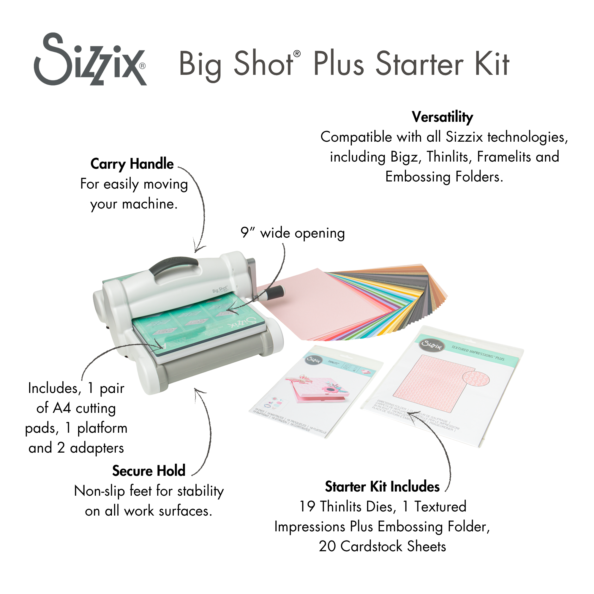 Sizzix Big Shot Plus Machine Starter Kit – Sizzix.com Sizzix Big Shot Plus Machine Starter Kit – Sizzix.com