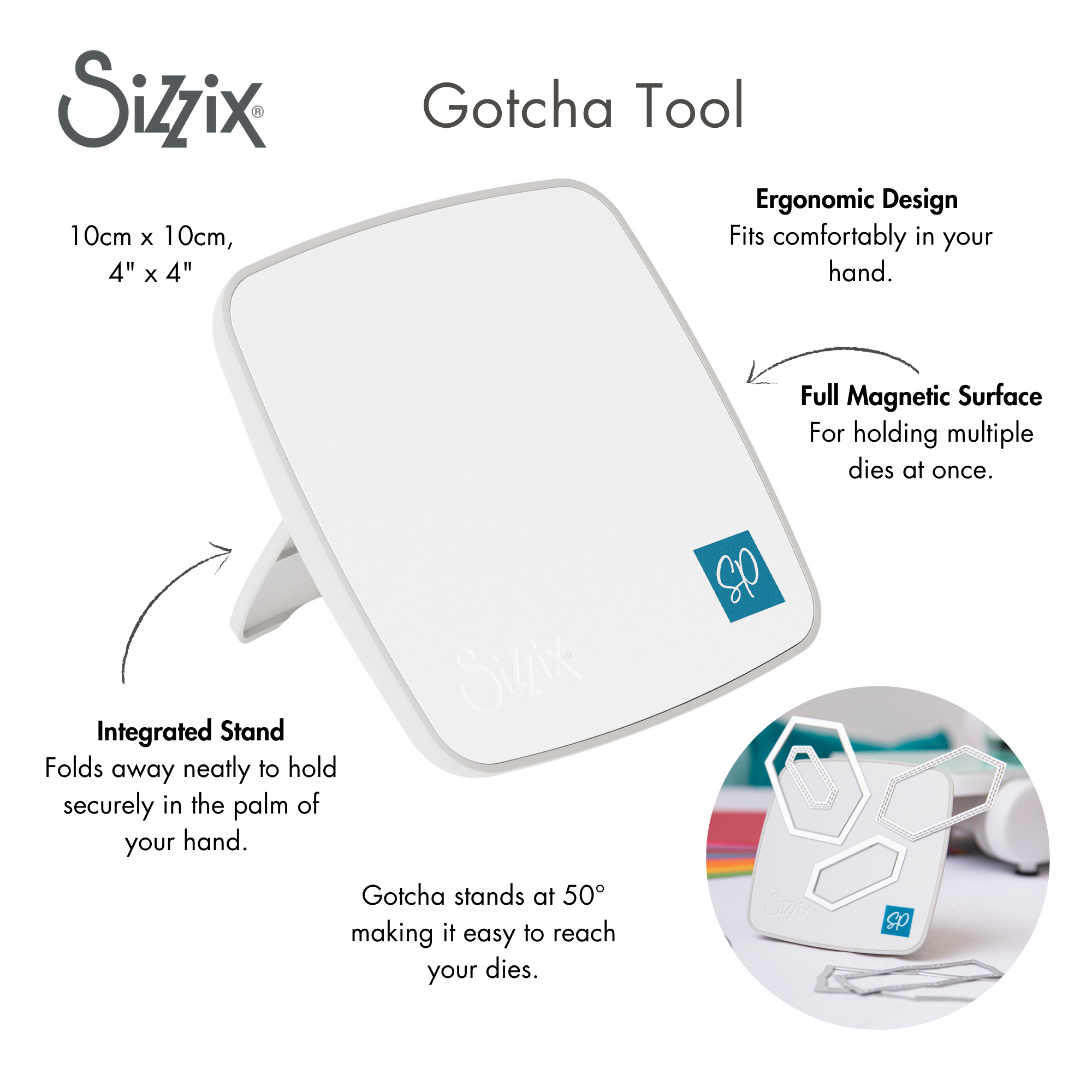 Sizzix Making Tool - Gotcha, Magnetic Craft Stand – Sizzix.com Sizzix Making Tool - Gotcha, Magnetic Craft Stand – Sizzix.com