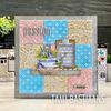 Sizzix 2D Texture Fades Embossing Folder w/11PK Thinlits Set - Vault Side-Order Floristry by Tim Holtz