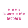 Sizzix Bigz Alphabet Set 23 Dies - Block 3 1/2" Lowercase Letters