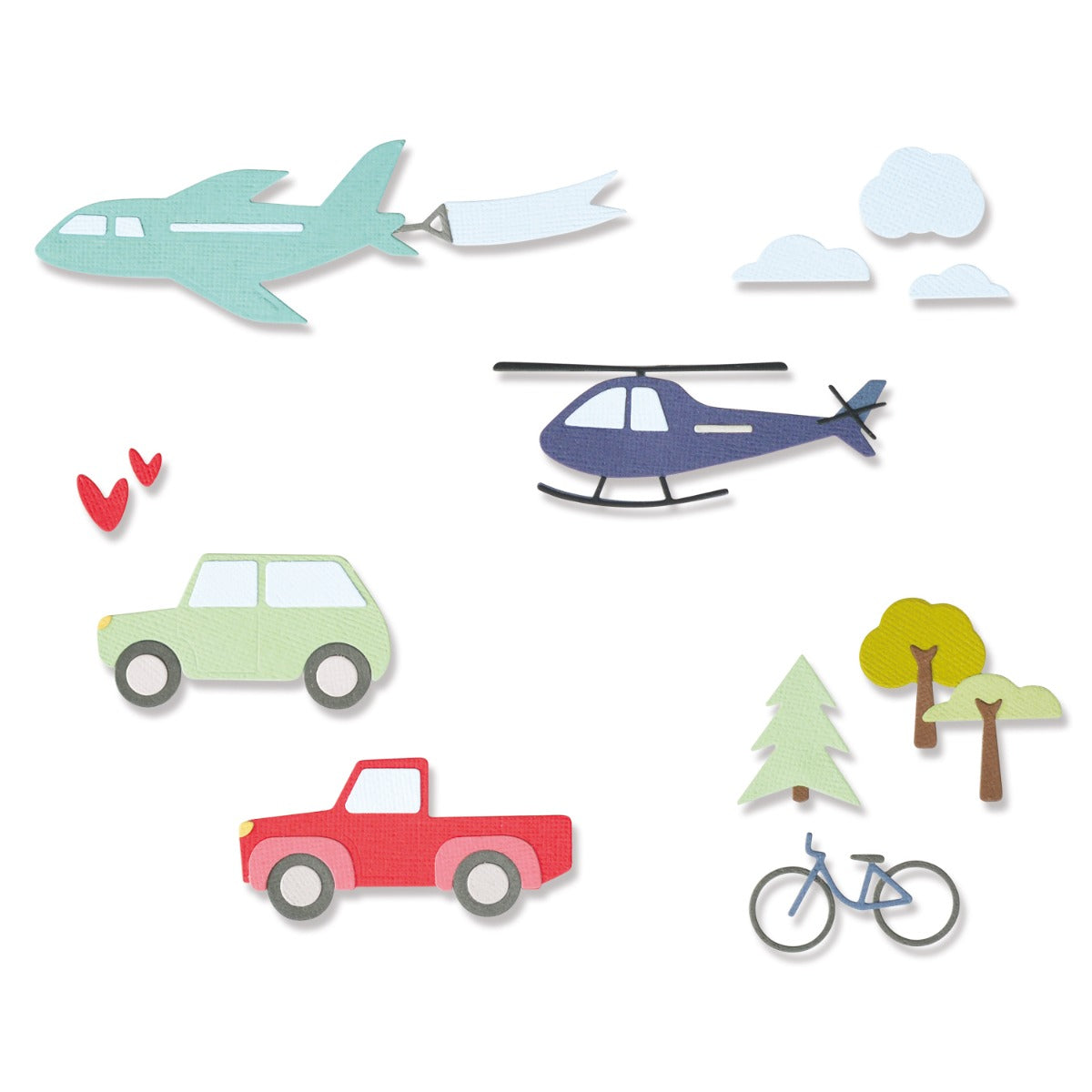 Sizzix Thinlits Die Set 13PK - Transport Collection – Sizzix.com