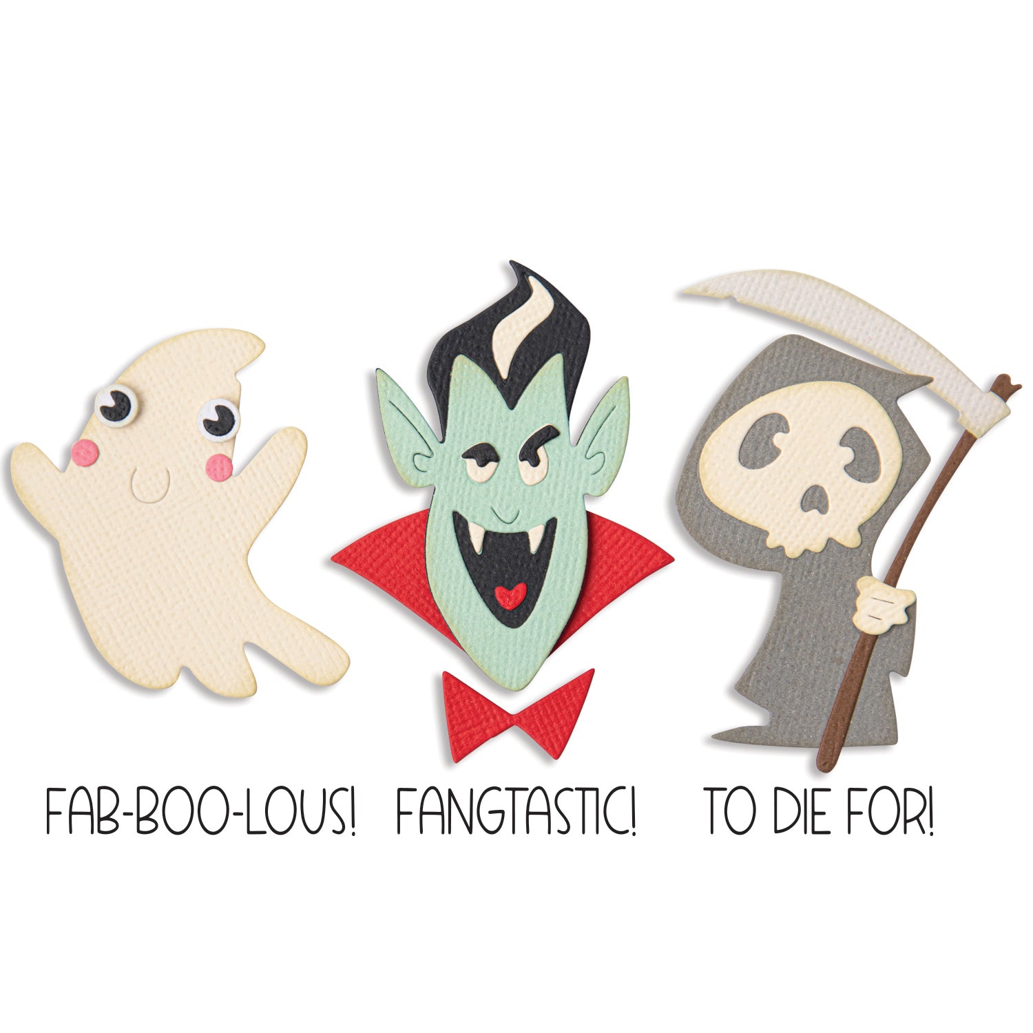 ドミコ　マガジン　3冊セット Thinlits Die Set 3PK w/3PK Stamps - Spooky Friends – Sizzix.com