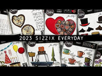 Sizzix Thinlits Fustella, Funky Floreale Sizzix Thinlits Fustella, Funky Floreale