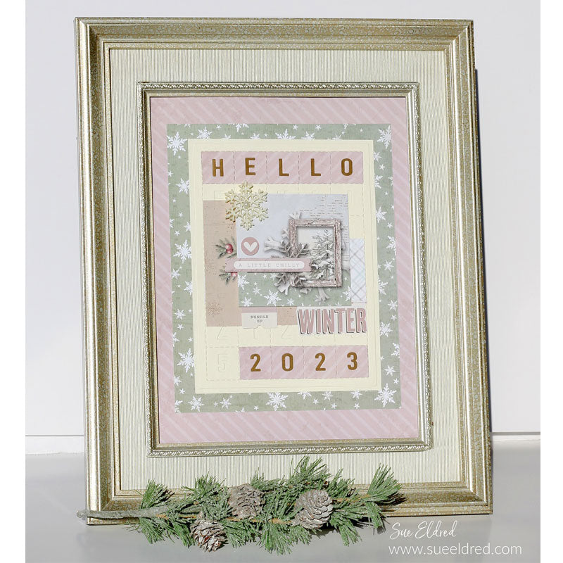 Sizzix Thinlits Die - Geometric Winter Frame For Card Making & Paper Crafts