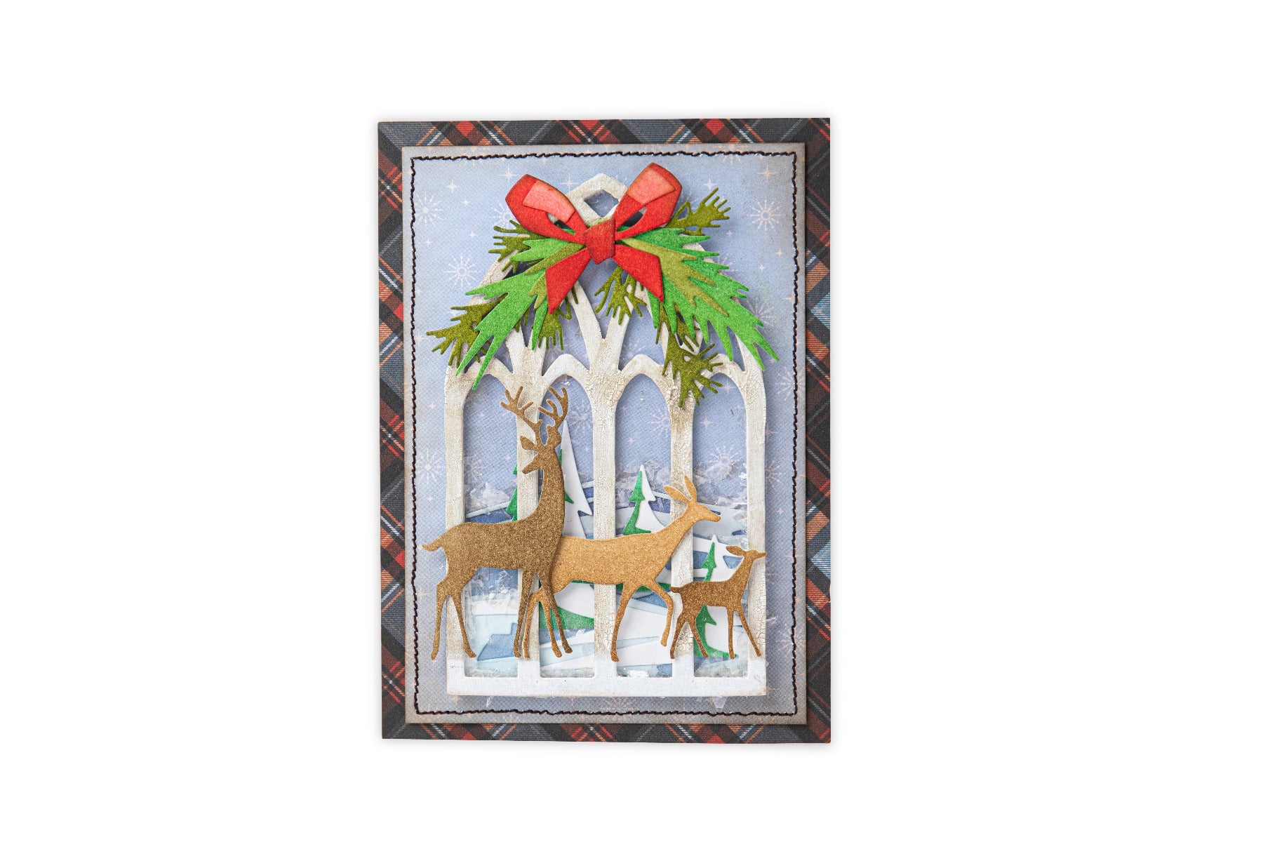 Sizzix Bigz Die Fustella 664755 Festivities Di Tim Holtz – Formato 9,84x9,21 Cm – Per Big Shot, Cartoncino, Carta, Pelle, Gomma Eva